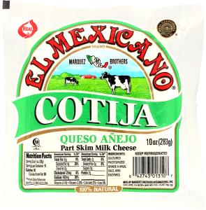 1 oz (28 g) Queso Cotija Mexican Style Parmesan Cheese