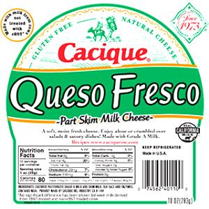 1 oz (28 g) Queso Fresco