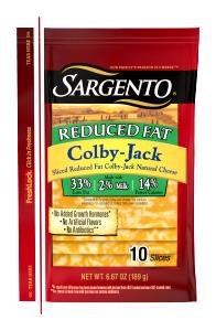 1 oz (28 g) Reduced Fat Colby Jack Cheese