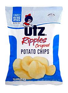 1 oz (28 g) Ripples All Natural Ripple Cut Crisp Potato Chips (Family Size)