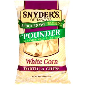 1 oz (28 g) The Pounder White Corn Tortilla Chips