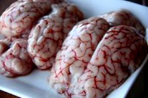 1 Oz Beef Brain, Raw