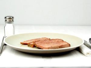 1 Oz Beef Brisket (Flat Half, Trimmed to 1/8" Fat, Select Grade, Cooked, Braised)