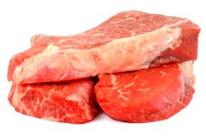 1 Oz Beef Chuck (Shoulder Clod, Top Blade Steak, Trimmed to 0" Fat, Select Grade)