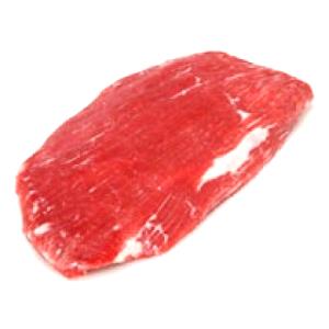 1 Oz Beef Flank (Lean Only, Trimmed to 0" Fat)