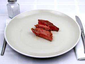 1 Oz Beef Rib Eye (Small End, Lean Only, Trimmed to 0" Fat, Select Grade, Cooked, Broiled)