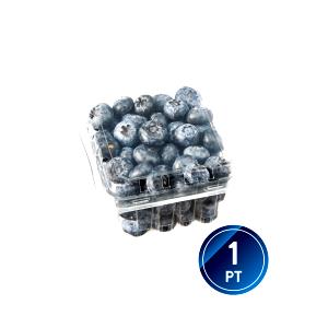 1 Oz Blueberries Unsweetened in Water Pack (Cooked or Canned)