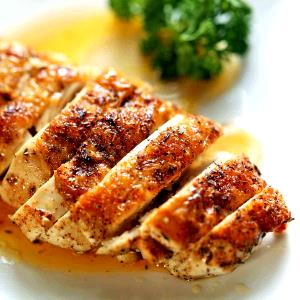 1 Oz Boneless Baked or Fried Coated Chicken Breast with Skin