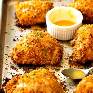 1 Oz Boneless Baked or Fried Coated Chicken with Skin