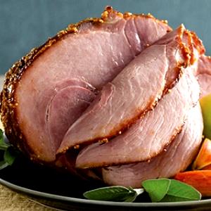 1 Oz Boneless, Cooked, Lean Only Fresh Ham (Lean Only Eaten)