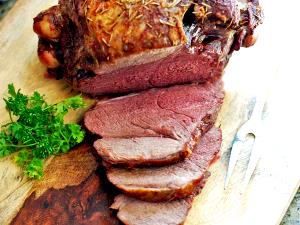 1 Oz Boneless, Lean Only Lamb Roast (Lean Only Eaten)