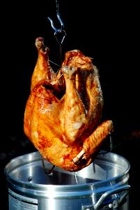 1 Oz Boneless (yield After Skin Removed) Fried Battered Light or Dark Turkey Meat (Skin Not Eaten)