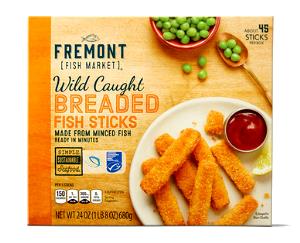 1 Oz Breaded Fish or Fish Sticks with Pasta, Vegetable and Dessert (Frozen Meal)