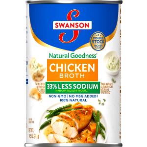 1 Oz Chicken Broth Soup (Low Sodium, Canned)