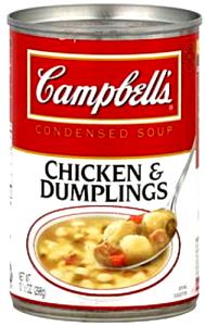 1 Oz Chicken with Dumplings Soup (Canned, Condensed)