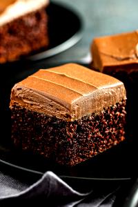 1 Oz Chocolate Cake with Mayonnaise or Salad Dressing without Icing