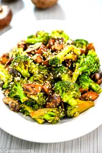 1 Oz Cooked Broccoli with Mushroom Sauce