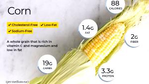 1 Oz Cooked Corn (from Fresh, Fat Added in Cooking)