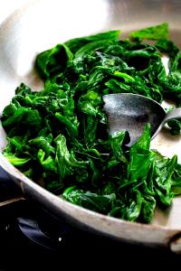 1 Oz Cooked Greens (Fat Not Added in Cooking)