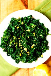 1 Oz Cooked Spinach (from Fresh, Fat Added in Cooking)