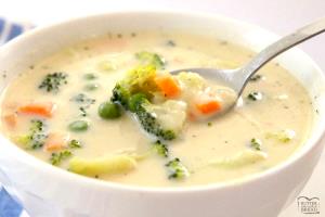 1 Oz Cream of Vegetable Soup (Prepared with Milk)