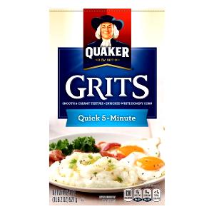 1 Oz, Dry, Yields Instant Grits (Fat Not Added in Cooking)