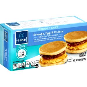 1 Oz Egg, Cheese and Sausage Griddle Cake Sandwich