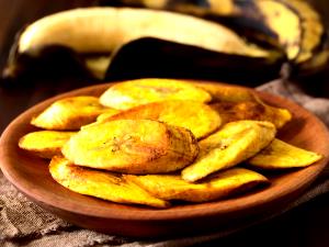 1 Oz Fried Ripe Plantain Rolled in Flour