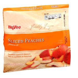 1 Oz Frozen Peach Unsweetened