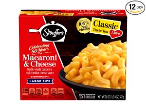 1 Oz Macaroni and Cheese Entree (Canned)