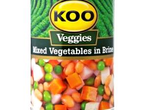 1 Oz Mixed Vegetables (Solids and Liquids, Canned)