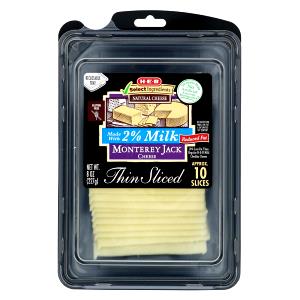 1 Oz Monterey Jack Cheese, 2% Milk, Reduced Fat