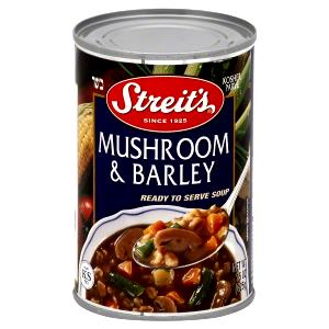 1 Oz Mushroom Barley Soup (Canned, Condensed)