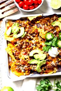 1 Oz Nachos with Beef, Beans and Cheese