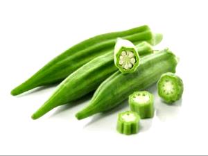 1 Oz Okra (Without Salt, Drained, Boiled, Cooked)