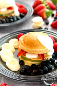 1 Oz Pancakes with Fruit