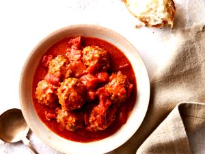 1 Oz Porcupine Balls with Tomato-Based Sauce (Mixture)