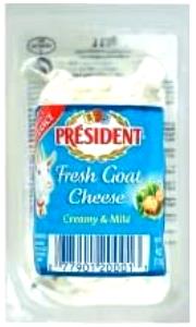 1 Oz President Fresh Goat Cheese