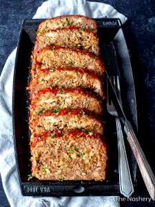 1 Oz Raw (yield After Cooking) Meat Loaf Made with Beef and Pork