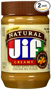 1 Oz Reduced Sodium Peanut Butter