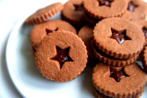 1 Oz Shortbread Cookie with Chocolate Filling