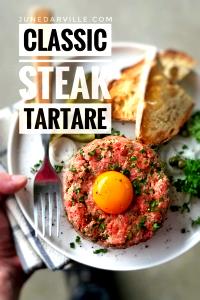 1 Oz Steak Tartare (Raw Ground Beef and Egg)