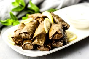 1 Oz Stuffed Grape Leaves with Beef and Rice