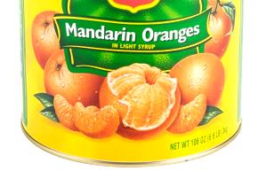 1 Oz Tangerines (Mandarin Oranges, Light Syrup Pack, Canned)