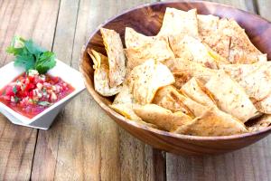 1 Oz Tortilla Chips (Light, Baked with Less Oil)