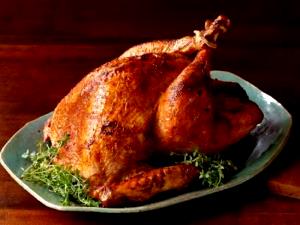 1 Oz Turkey Dark Meat and Skin (Fryer-Roasters, Cooked, Roasted)