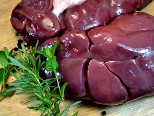 1 Oz Veal Kidney, Raw