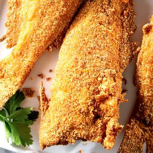 1 Oz, With Bone (yield After Bone Removed) Fried Battered Whiting