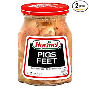 1 Oz, With Bone (yield After Cooking, Bone Removed) Pickled Pig