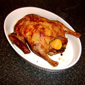 1 Oz, With Bone (yield After Cooking, Bone Removed) Roasted Duck (Skin Eaten)